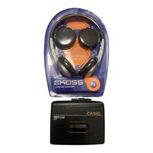 Vintage Casio Personal Walkman Stereo Cassette Player